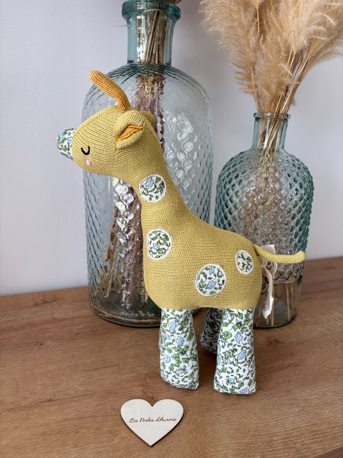 Girafe peluche bio