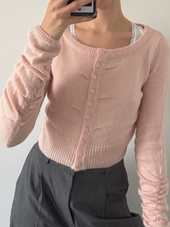 Petit gilet rose Stradivarius - photo numéro 2