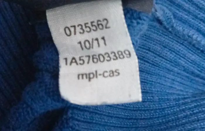 Pull torsadé Tommy Hilfiger Femme Bleu Col V - photo numéro 6