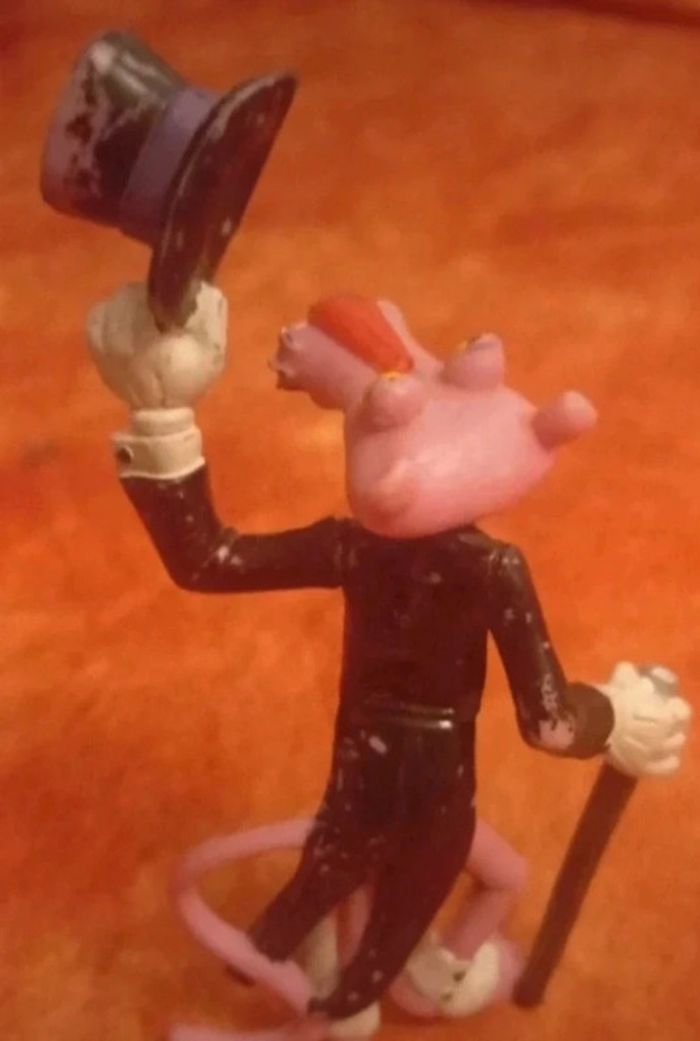 Figurine panthère rose très rare, vintage de 1995 - photo numéro 4