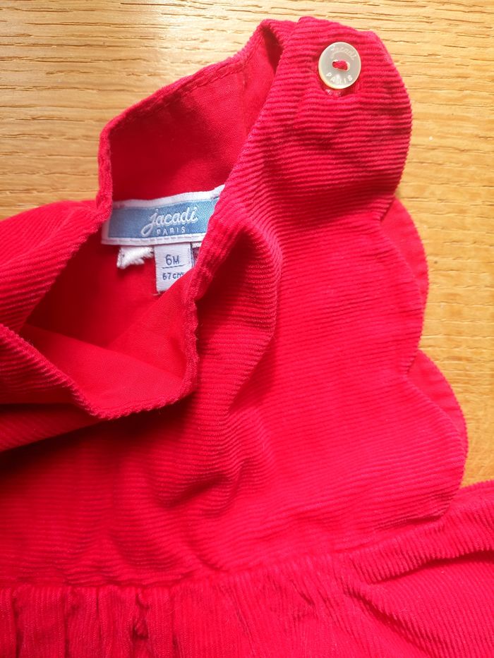 Robe velours rouge Jacadi - photo numéro 2