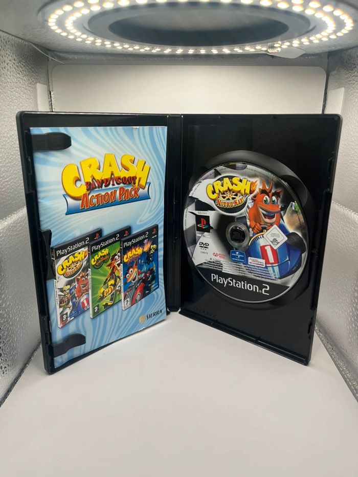 Crash Bandicoot Action Pack PS2 Sony PlayStation Nitro Tag Team - PAL NL Cib - photo numéro 5