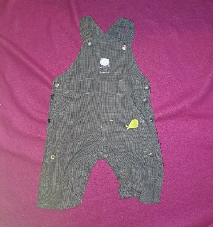 Lot de 2 salopettes taille 3 mois - photo numéro 3