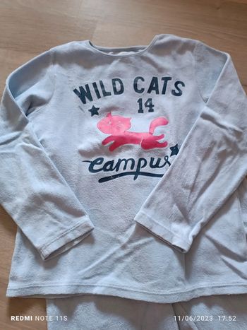 Pyjama deux pièces velours