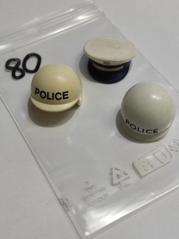 P'aymobil lot 3 chapeaux police casque kepi