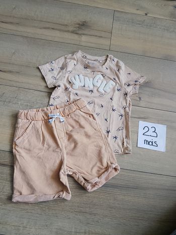 Ensemble garçon 23 mois t-shirt et short orchestra 