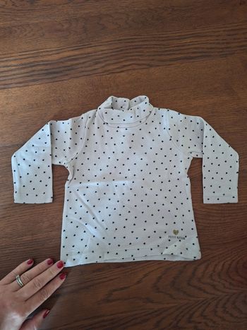 Tee Shirt Manches Longues cœur 6 mois