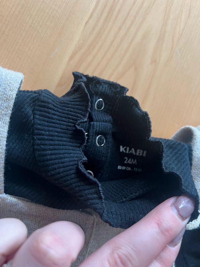 Ensemble sous pull + salopette 23 mois fille - photo numéro 2