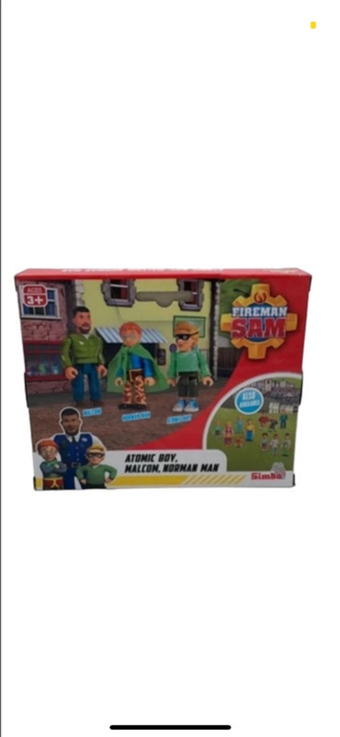 Coffret Fireman Sam / Sam le pompier X 3 figurines Simba neuf - photo numéro 2