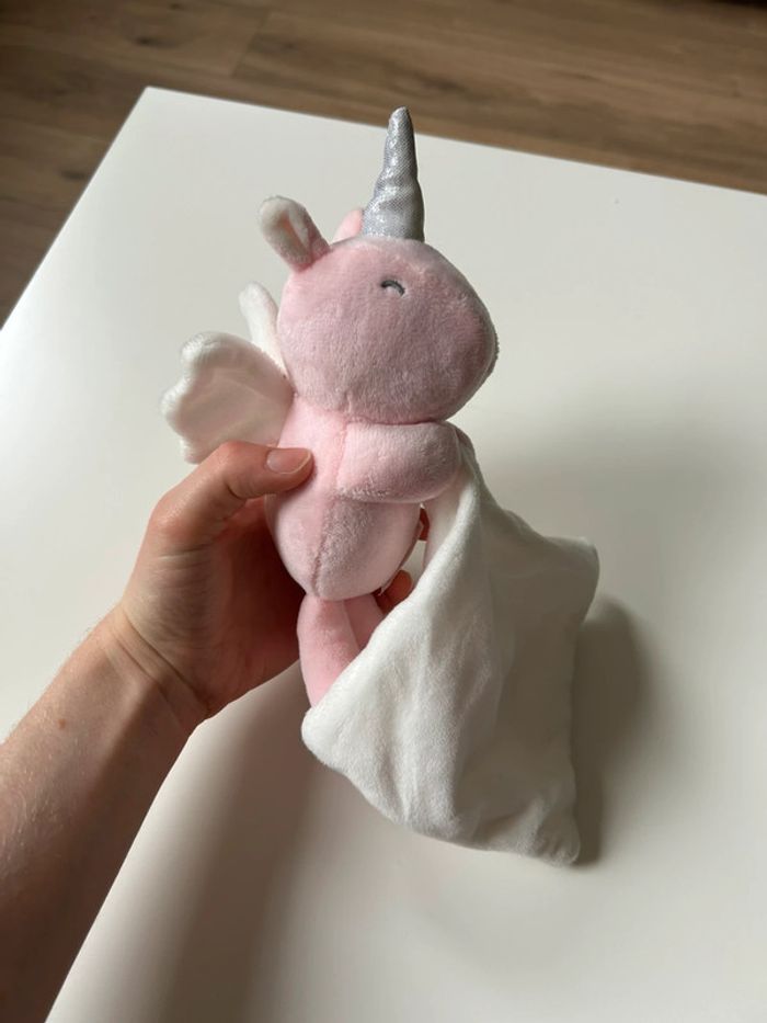 Doudou mouchoir licorne les petit cailloux - photo numéro 2