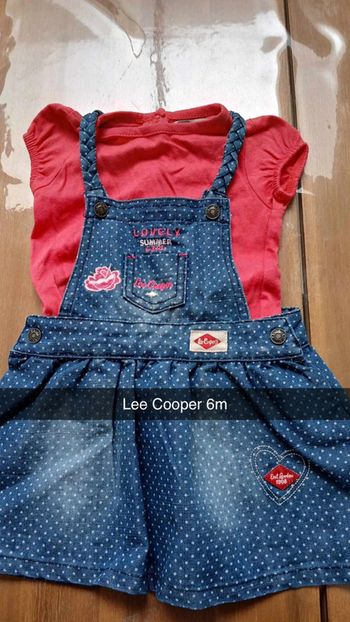 Lee cooper 6m robe en jeans + t shirt