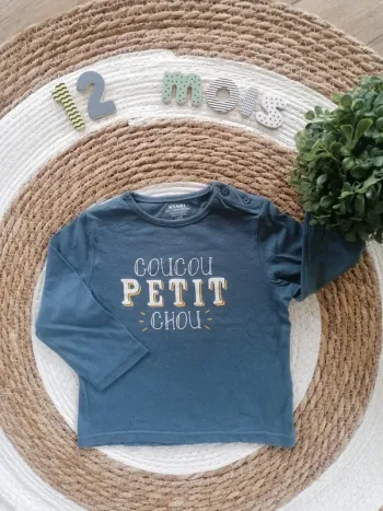 Tee-shirt manches longues - Kiabi - 12 mois