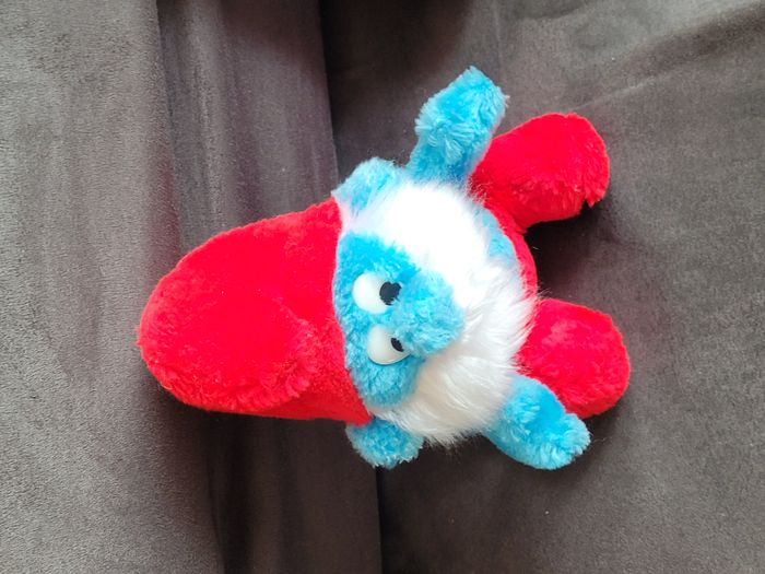 peluche grand schtroumpf - vintage - photo numéro 2