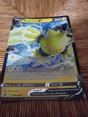 Grande carte pokémon regieleki