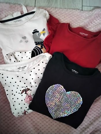 Lot de 4 tee shirts Vertbaudet 8 ans