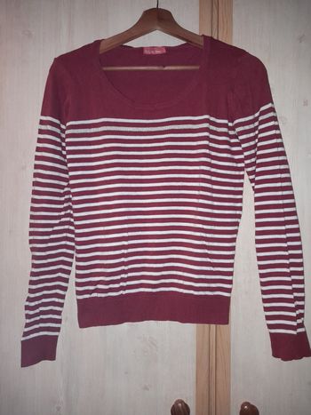 T-shirt rouge bordeaux taille 34/36