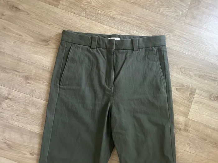 Cos pantalon, Chino, vert, kaki, coupe droite femme taille 38 - photo numéro 2