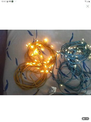 Lot de 2 guirlandes        🎄  lumineuses  bon état