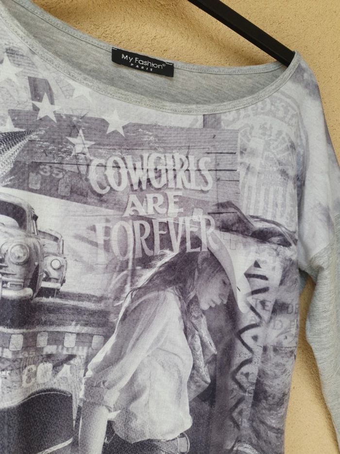 T-shirt Western Country - Taille S - photo numéro 2