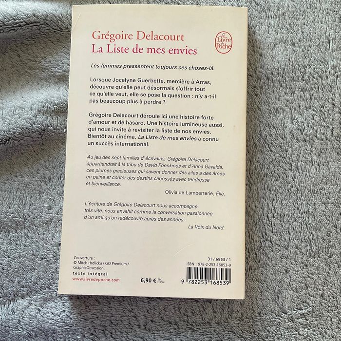 #la liste de mes envies Grégory Delacourt - photo numéro 3