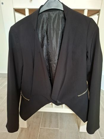 Veste noir ceintré
