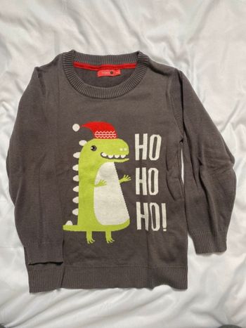 Pull de noel dinosaure - Tissaia - 8 ans