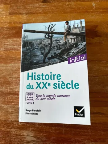 Livre histoire du XXe siècle  1900 à nos jours