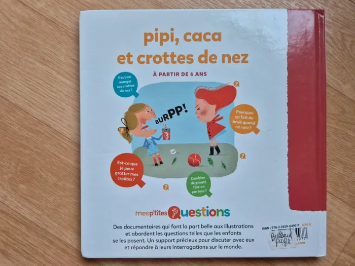 1 Livre - collection "Mes p'tites Questions"  "Pipi caca et crottes de nez" - photo numéro 2