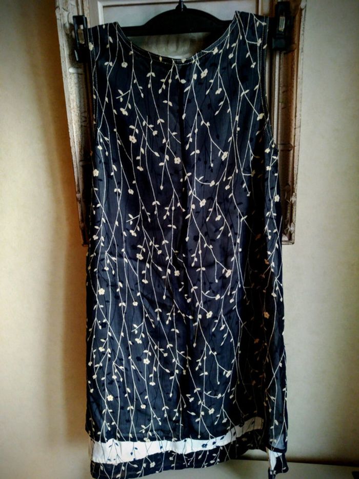 💙Robe chic fille bleue marine voilage 138 - photo numéro 7