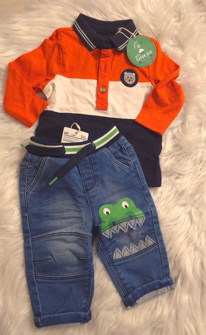 Neufs(non portés) 🏷🏷😍🤩💙superbe  ensemble 3mois Garçon