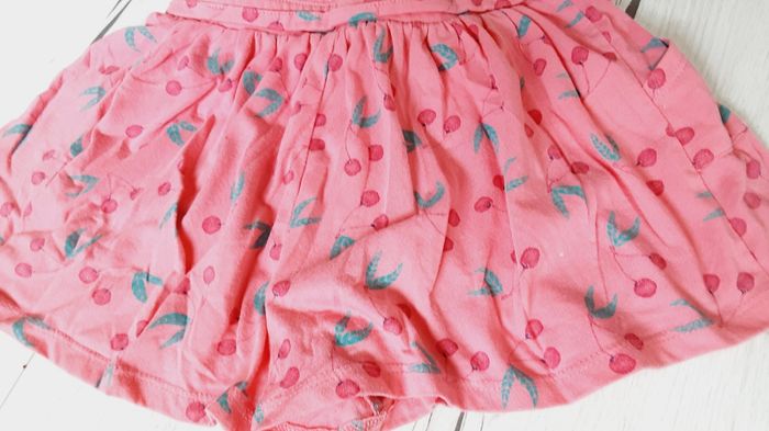 Vêtement fille short rose motif cerises Tex 6 ans - photo numéro 2