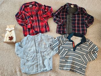 Lot de 4 chemises polo 3 ans