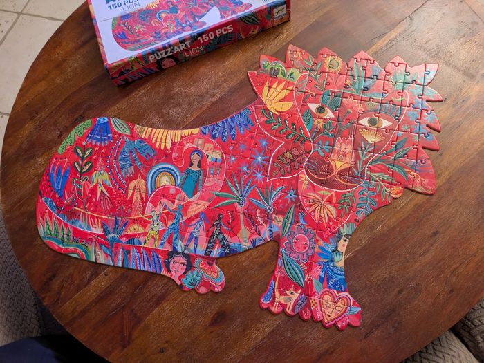 Magnifique puzzle Lion Djeco 150 pièces 
Complet - photo numéro 2