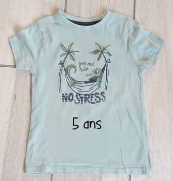Tee shirt 5 ans : No stress