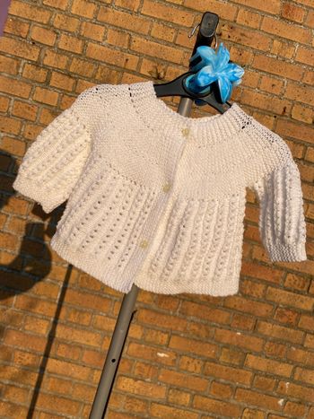 Gilet blanc 3 mois 