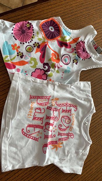 Lot débardeur et teeshirt