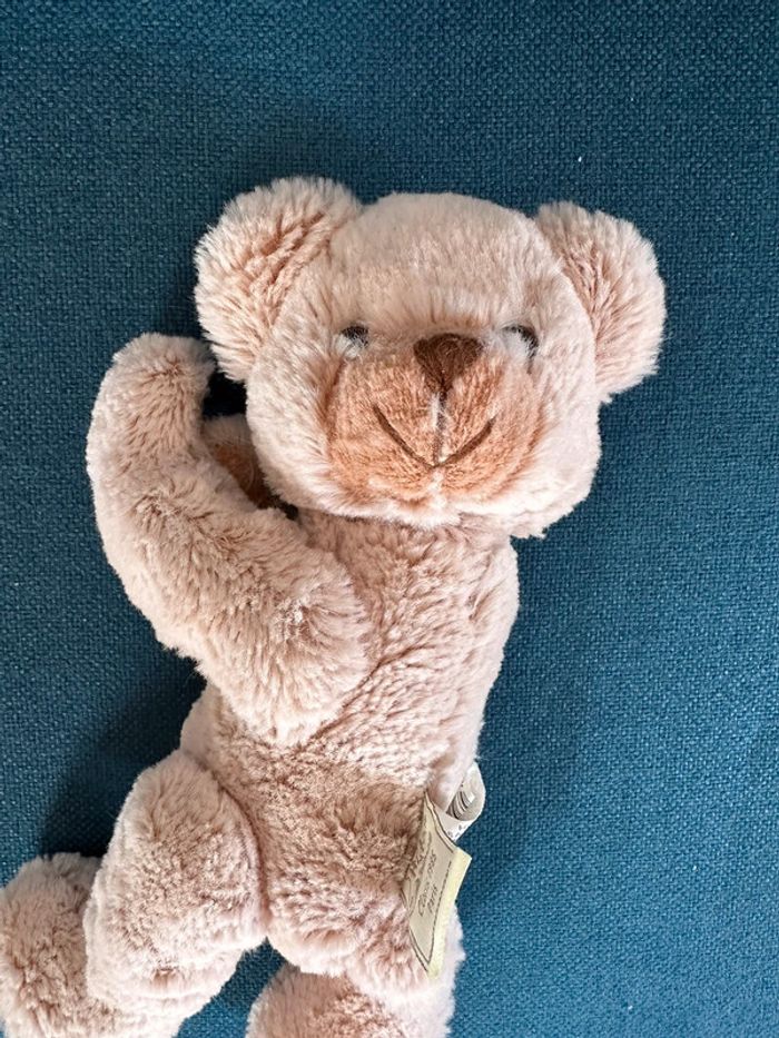 Histoire d’ours peluche doudou traditionnel articulé doux marron chiné clair 26cm - photo numéro 5