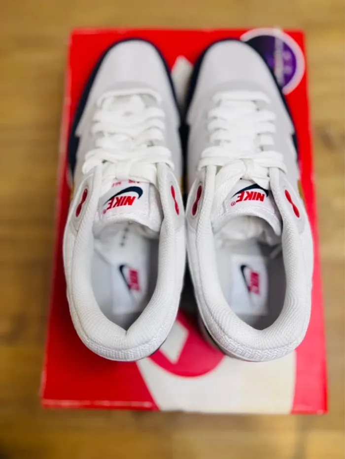 Nike Air Max 1 White Olympic Taille 40.5 - photo numéro 5