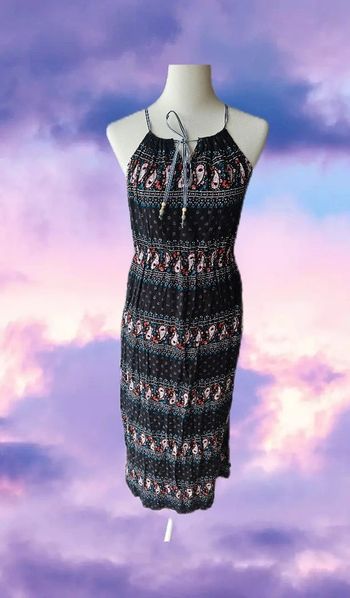 Robe longue a motifs cachemire, D&Z fashion, taille unique