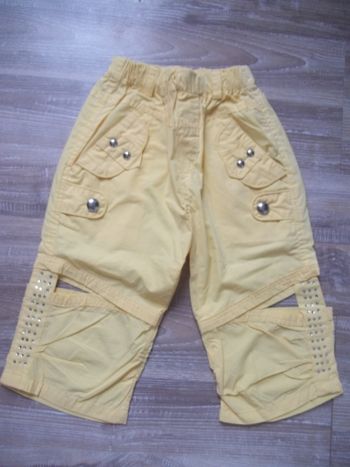 Pantacourt large jaune trou H&C 4 (Pant3)