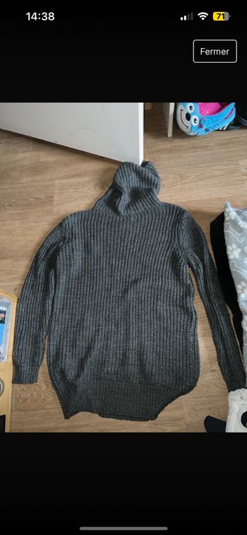 Pull en laine col rouler