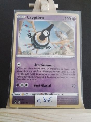 Carte Pokémon Cryptéro 75/195