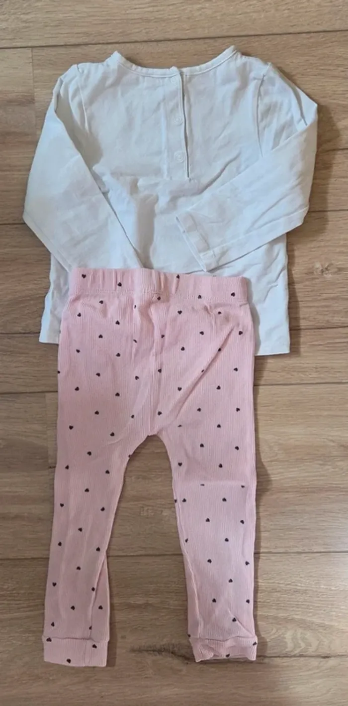 Pyjama 2 pièces fille en coton - photo numéro 2