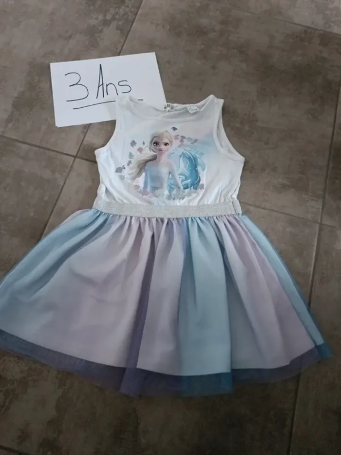 Robe reine des neiges 3 ans
