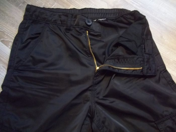 Pantalon (4) cargo satiné noir - photo numéro 4