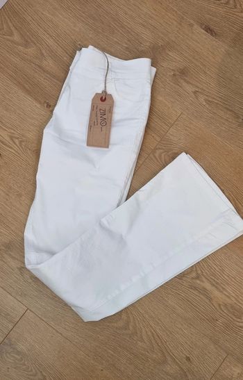 Pantalon blanc patte d'éléphants vintage