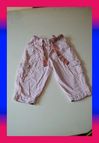 Pantacourt Vertbaudet rose taille 12-18 mois / 80 cm