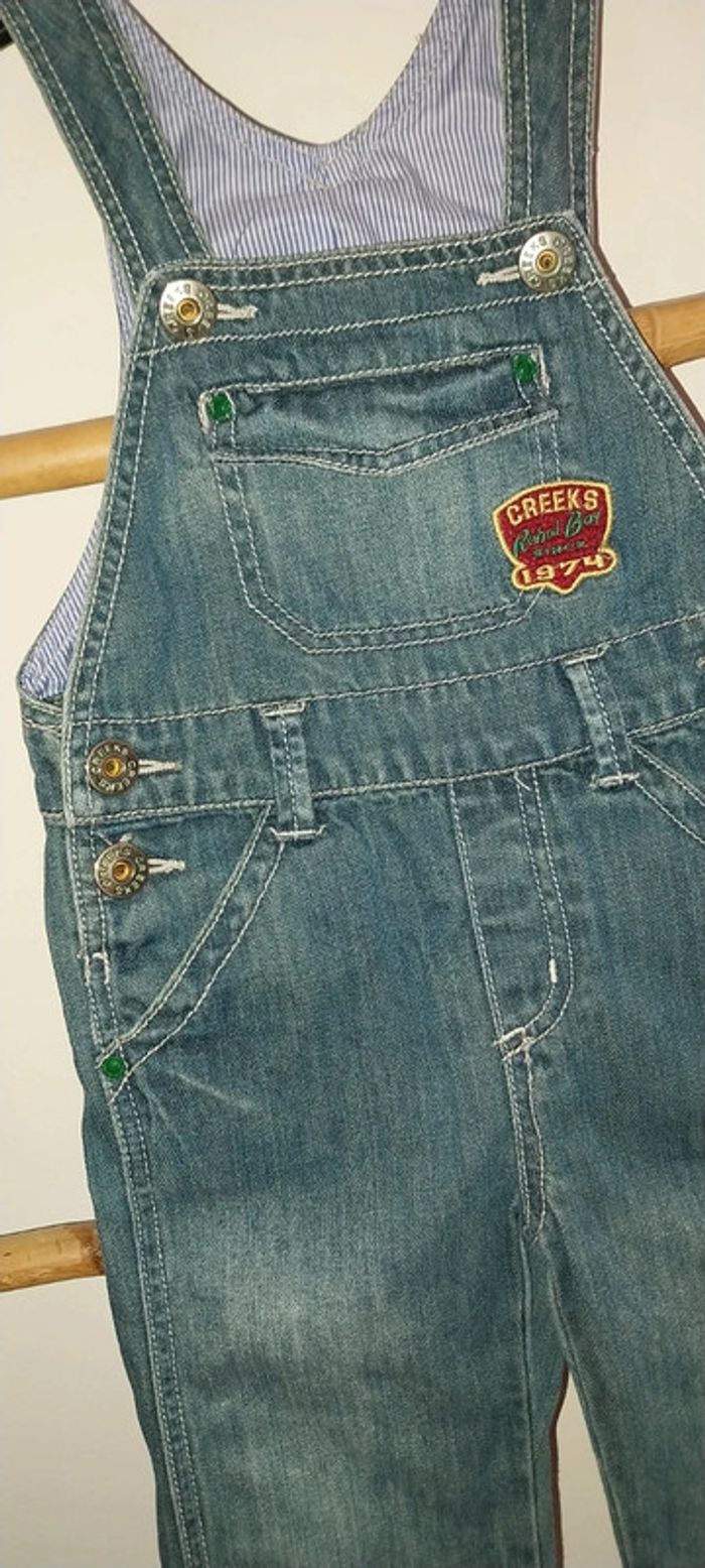 Salopette en jean Creeks excellent état 24 mois / 2 ans - photo numéro 2