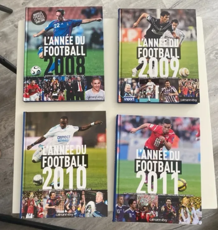Collection L’année du football 2008,2009.2010,2011