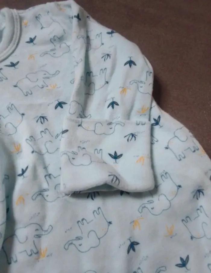 Pyjama moufles intégré +chapeau mixte - photo numéro 4